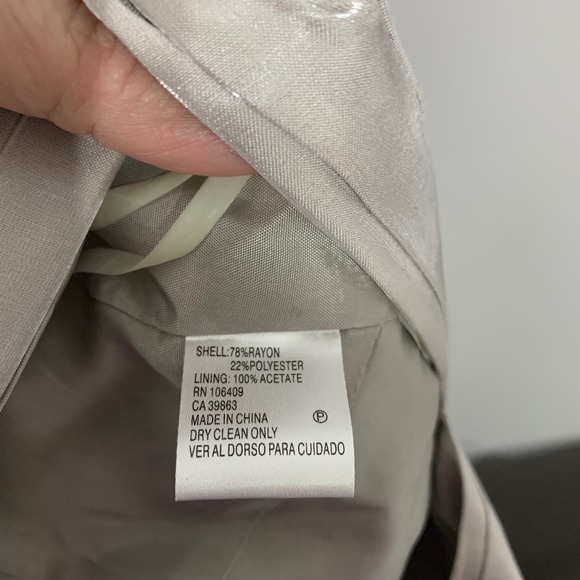 Antonio Melani Midi Dress Sleeveless‎ Party Cocktail Shimmer Size 14 - Picture 12 of 13